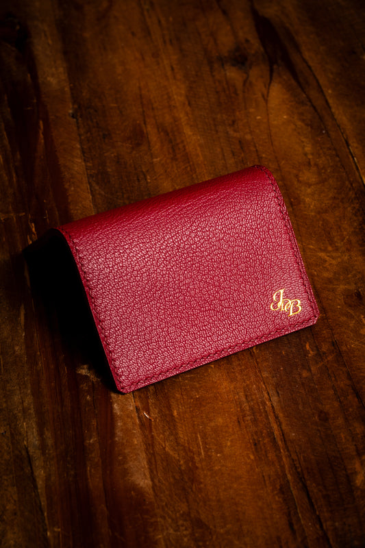 Folding Cardholder - Burgundy