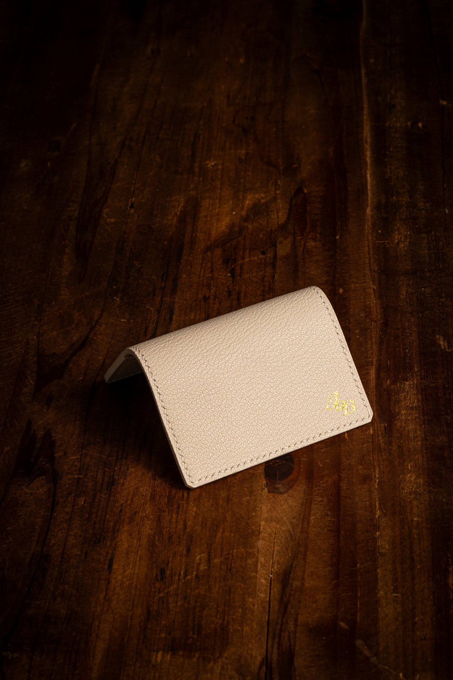 Folding Cardholder - Ivory Chèvre